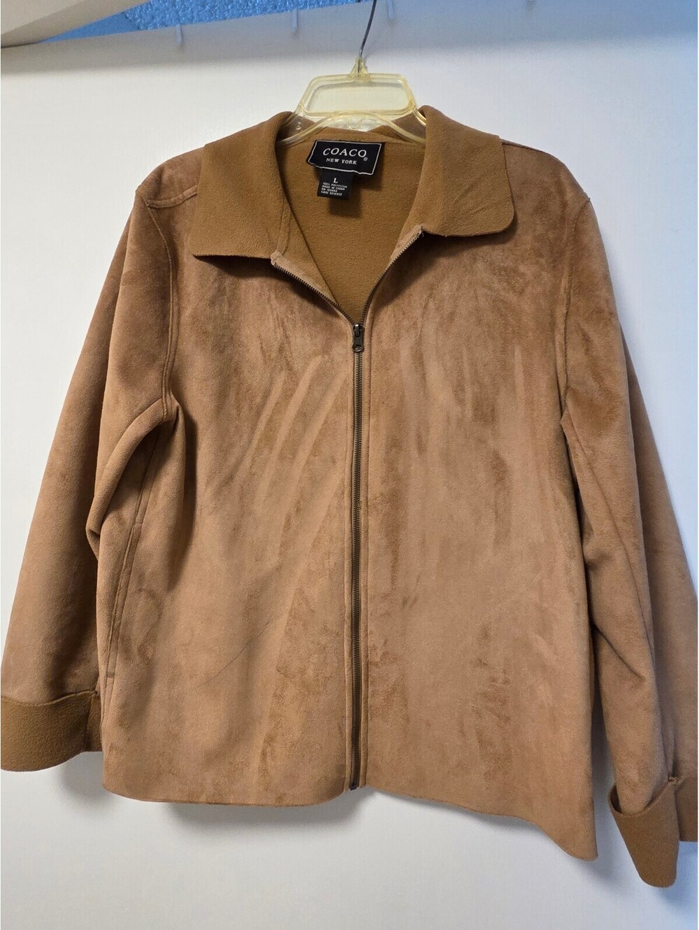 Coaco New York tan faux suede jacket